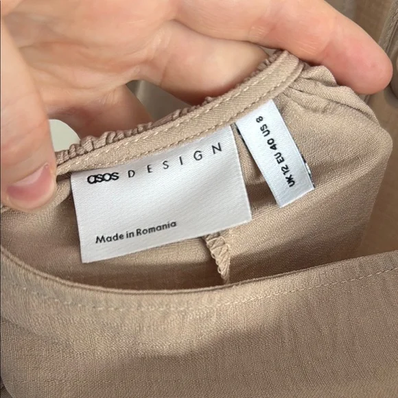 ASOS design tan backless beachy dress - Picture 6 of 6